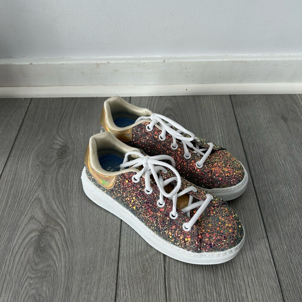 Skechers Girl’s Multicolor Sparkle Sneakers Size2